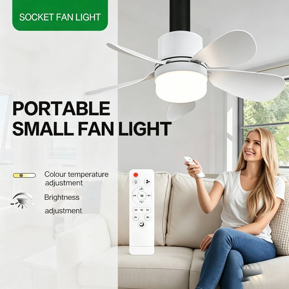 Lighting Decor For Room - Вентилятор-светильник с пультом ДУ, маленький потолочный