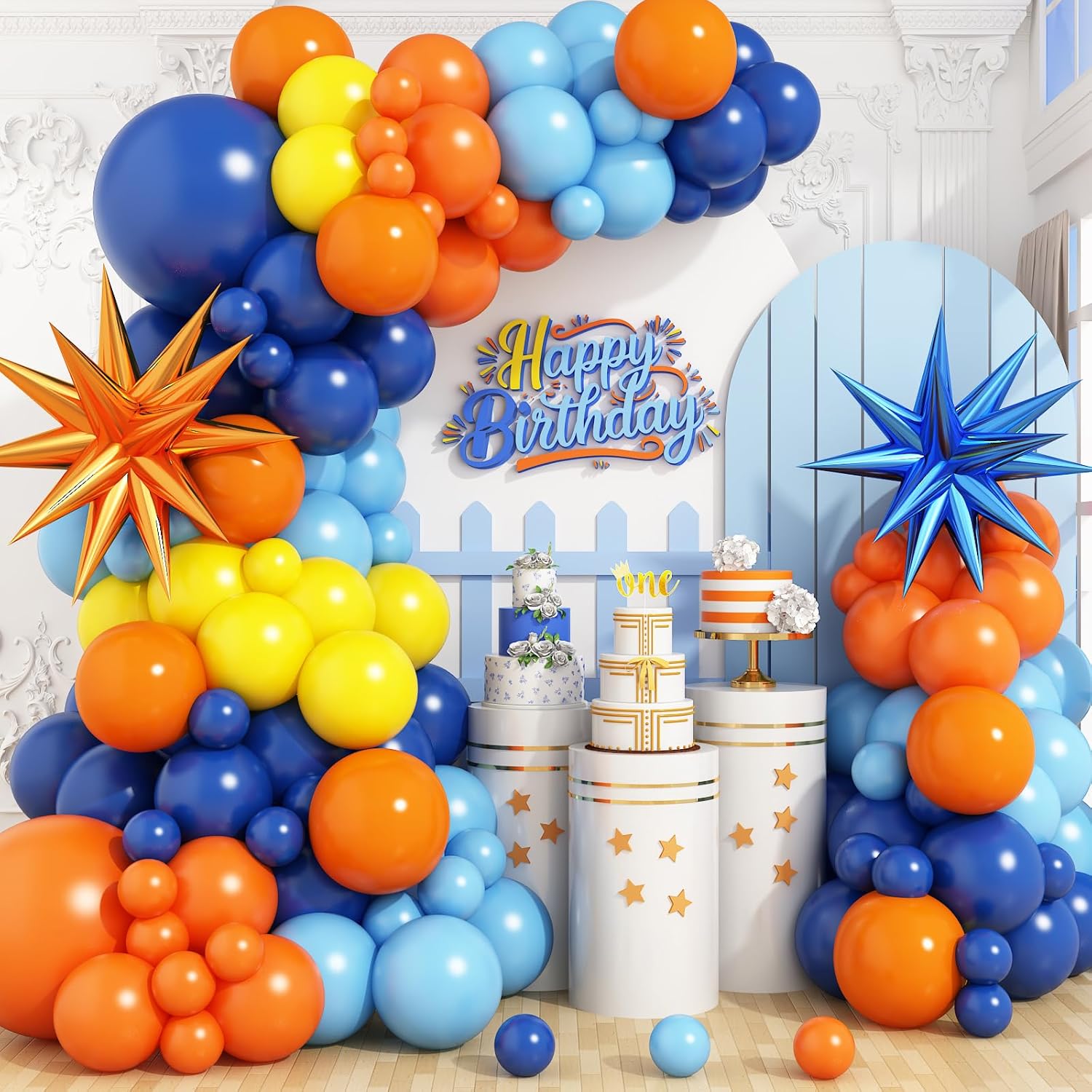 Orange Lighting Decor - Набор арки из воздушных шаров в