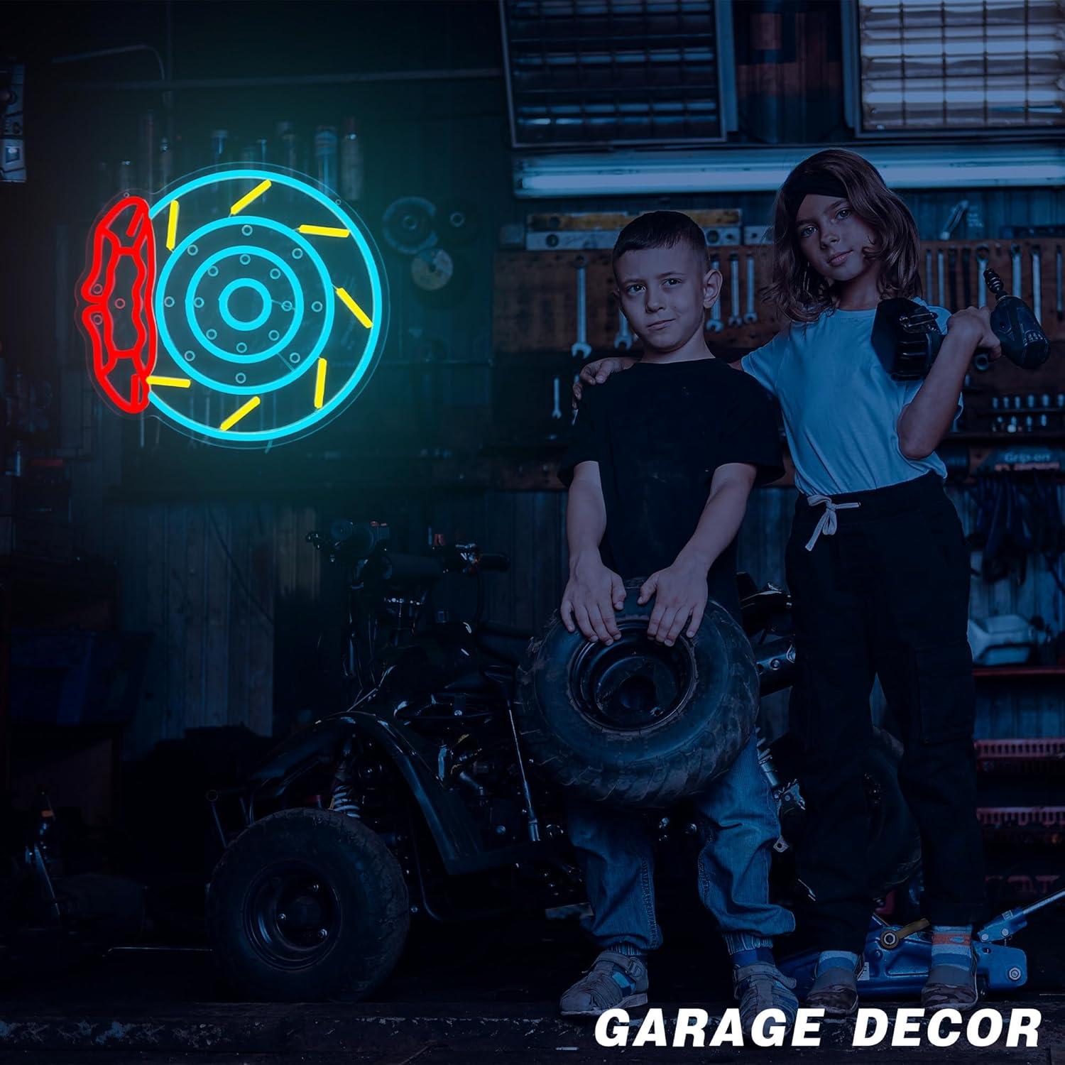 Неоновая LED-вывеска «Тормозны – обзор и цена Garage Lighting Decor