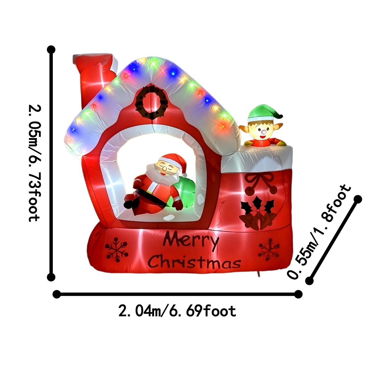 Надувные рождественские украше – обзор и цена Santa'S Elves Holiday Lighting & Decor Llc