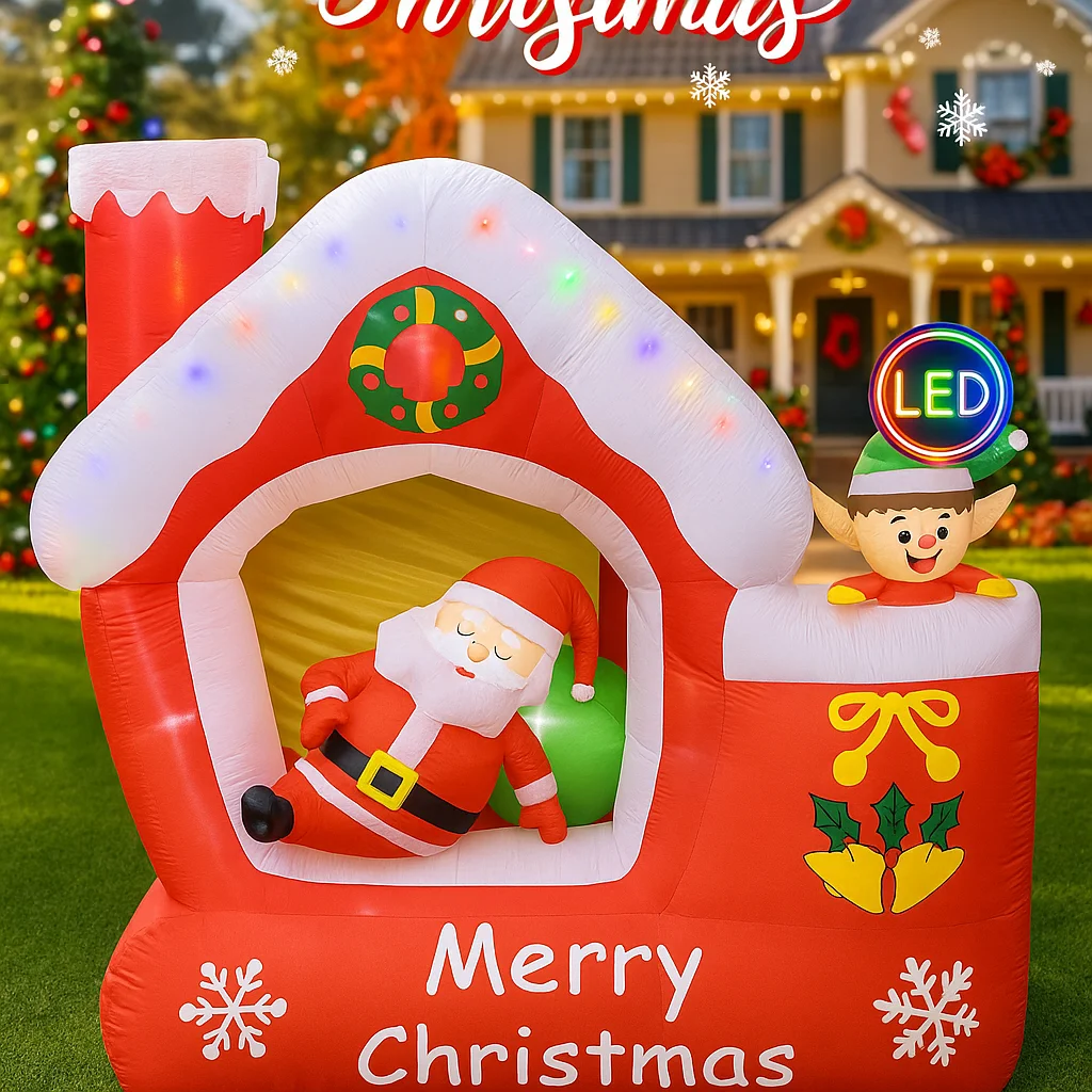 7 футов гигантский рождественс – обзор и цена Santa'S Elves Holiday Lighting & Decor Llc