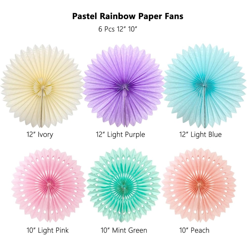 Пастельные радужные бумажные в – обзор и цена Decor Lighting Fans