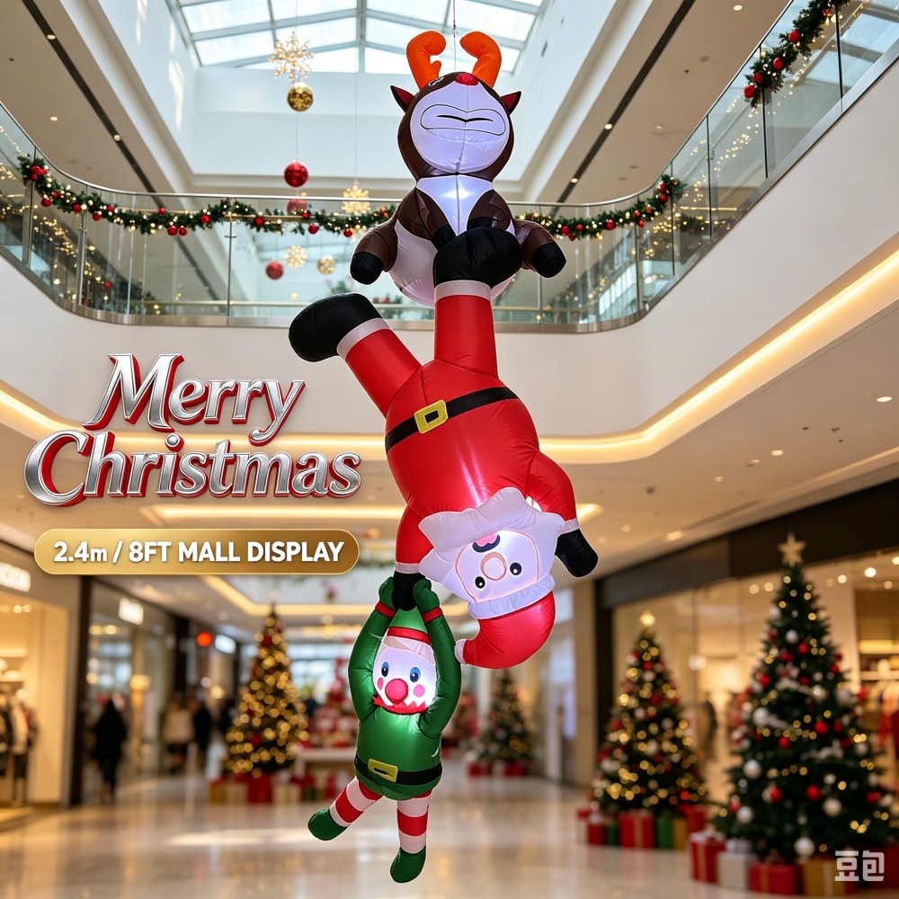 Надувной Дед Мороз, эльф и оле – обзор и цена Santa'S Elves Holiday Lighting & Decor Llc